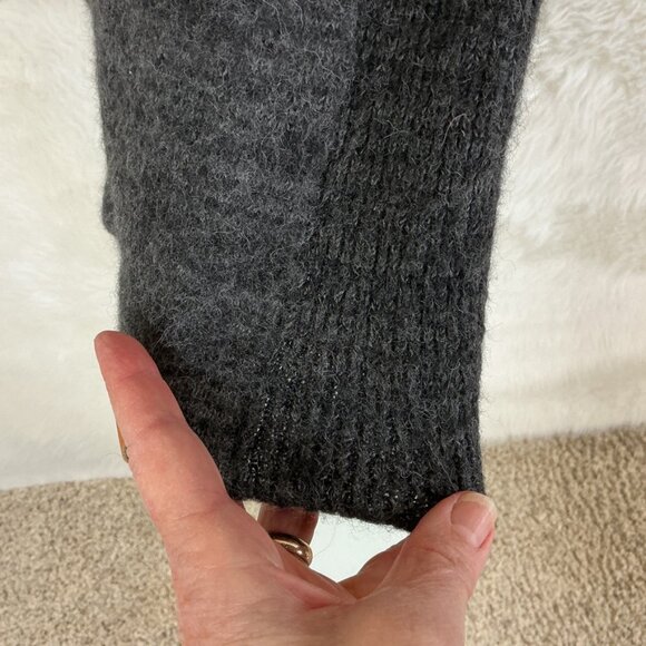 Paka Charcoal Gray Black Royal Alpaca Recycled Nylon The Hoodie Sweater Unisex M - Picture 3 of 7